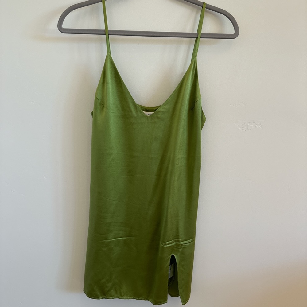 Green Reformation Mini Dress